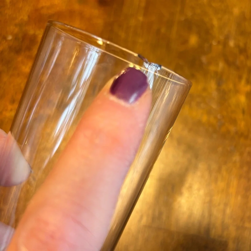 Crate & Barrel Champagne Flutes READ